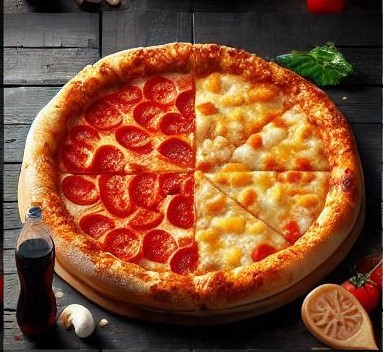 Pizza com refrigerante 600ml